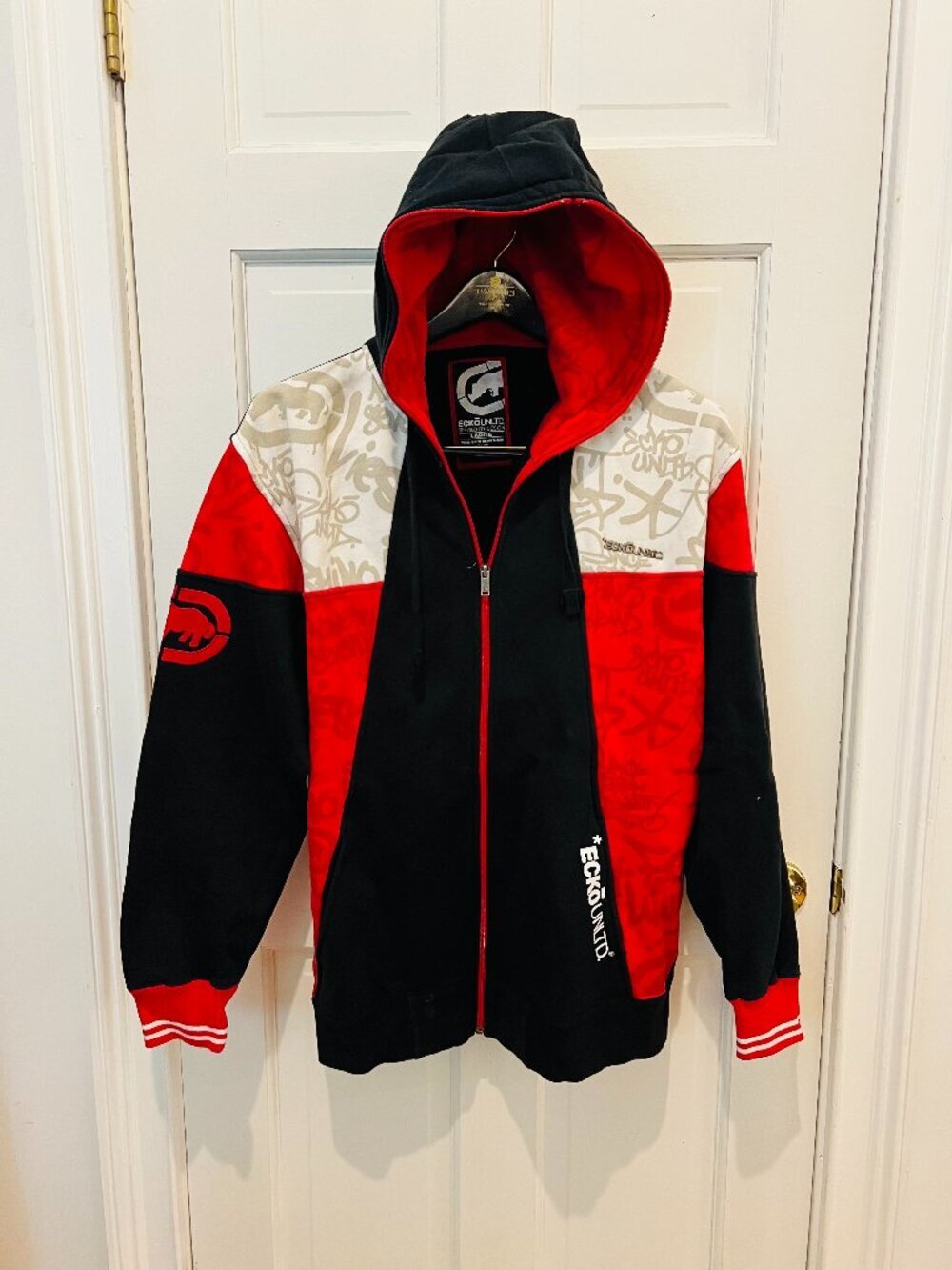 Vintage Ecko Unltd Hoodie Mens Large Pullover Hoody Sweater 90’s Y2K Hip Hop